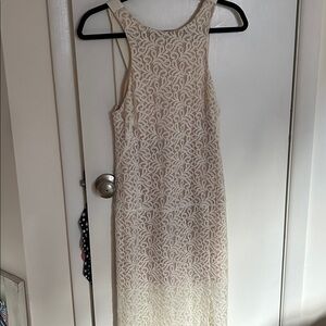 Free People Cream Lace Maxi Dress
